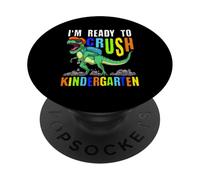 I'm Ready To Crush Kindergarten Dino T-Rex Dinosaur PopSockets Adhesive PopGrip