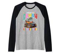 I'm Ready to Crush Kindergarten Dinosaur Back to School Raglan Baseball Tee