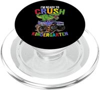 I'm Ready To Crush Kindergarten Monster Truck Dinosaur Boys PopSockets PopGrip for MagSafe