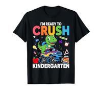 I'm Ready to Crush Kindergarten Monster Truck Dinosaur Boys T-Shirt