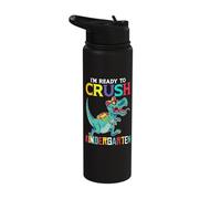I'm Ready to Crush Kindergarten T-Rex Stainless Steel Insulated Water Bottle