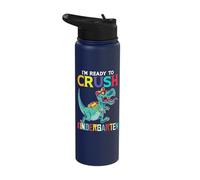 I'm Ready to Crush Kindergarten T-Rex Stainless Steel Insulated Water Bottle