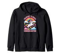 I'm Ready To Crush Kindergarten Unicorn Zip Hoodie
