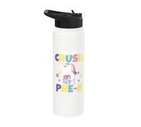 I'm Ready to Crush Pre K Unicorn Funny Back to School Stainless Steel Insulated Water Bottle