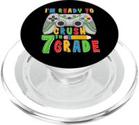 I'm Ready To Crush Seventh Grade Back To School Gamer Boys PopSockets PopGrip for MagSafe