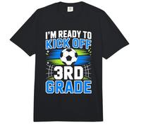 I'm Ready to Kick-Off 3rd Grade Boy First Day of Third Grade Comfort Colors Adult Heavyweight T-Shirt