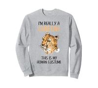 I'm Really A Cheetah Last Minute Halloween Costume Funny Sweatshirt