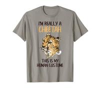 I'm Really A Cheetah Last Minute Halloween Costume Funny T-Shirt