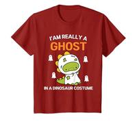 I'm Really A Ghost Halloween Costume Cute Ghost Dinosaur T-Shirt