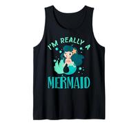 I'm Really A Mermaid Ocean Fish Tail Deep Sea Mermaid Shell Tank Top
