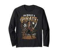 I'm Really A Pirate Amputation Prosthetic Arm Leg Amputee Long Sleeve T-Shirt