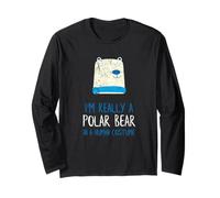 I'm Really a Polar Bear Funny Halloween Costume Bear Long Sleeve T-Shirt