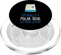 I'm Really a Polar Bear Funny Halloween Costume Bear PopSockets PopGrip for MagSafe