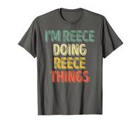 I'm Reece Doing Reece Things Shirt Personalized First Name T-Shirt, Men, Asphalt Grey, XX-Large