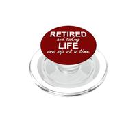 Im Retired and Taking Life One Sip at a Time Retirement Wine PopSockets PopGrip for MagSafe