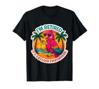 I'm Retired It's 5 O'Çlock Everywhere Retirement Parrot Fun T-Shirt