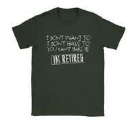 Im Retired Mens T-Shirt OAP Funny Present Joke Military Green