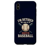 I'm Retired My Job Is To Watch Baseball Funny Retirement Case for iPhone XS Max