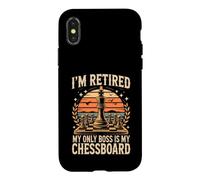 I'm Retired My Only Boss Is My Chessboard Chess Player Case for iPhone X/XS
