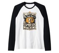 I'm Retired My Only Boss is My Espresso Machine Coffee Raglan Baseball Tee