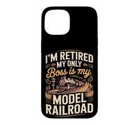 I'm Retired My Only Boss Is My Models Building Scale Diorama Case for iPhone 15