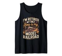 I'm Retired My Only Boss is My Models Building Scale Diorama Tank Top