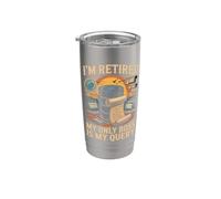 I'm Retired My Only Boss is My Query Database SQL Stainless Steel Insulated Tumbler