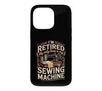 I'm Retired My Only Boss Is My Sewing Machine Quilting Case for iPhone 13 Pro