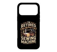 I'm Retired My Only Boss Is My Sewing Machine Quilting Case for iPhone 17 Pro Max