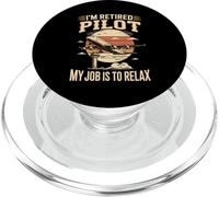 IM Retired Pilot My Job Is To Relax Aviation PopSockets PopGrip for MagSafe
