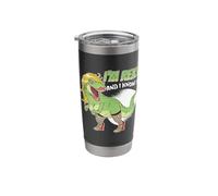 I'm Rexy and I Know It | Cute T-Rex Funny Dinosaur Stainless Steel Insulated Tumbler