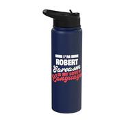 I'm Robert Sarcasm Language Saying Funny Robert Name Stainless Steel Insulated Water Bottle