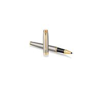 IM Rollerball Pen | Brushed Metal | Fine Point Black Ink | Gift Box