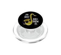 I'm Saxy And You Know It Funny Music Pun PopSockets PopGrip for MagSafe