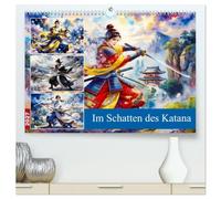 Im Schatten des Katana (hochwertiger Premium Wandkalender 2027 DIN A2 quer), Kunstdruck in Hochglanz: Ein Jahr im Zeichen von Ehre und Disziplin.