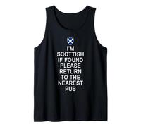 I'm Scottish Return to Nearest Pub Funny Scotland Tank Top