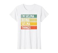 I'm Selma Doing Selma Things Funny Personalized Quote Value Graphic T-Shirt, Women, White, S