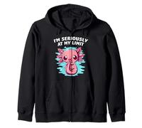 Im Seriously at My Limit Axolotl Memes Salamander Trending Zip Hoodie