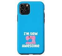 I'm Sew Awesome Funny Pun Quilting Sewing Machine Kawaii Case for iPhone 11 Pro