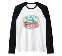 I'm Sew Over It Funny Sewing Pun Quilting Quilter Wordplay Raglan Baseball Tee