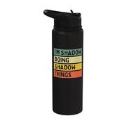 I'm Shadow Doing Shadow Things Funny Personalized Quote Stainless Steel Insulated Water Bottle