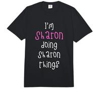 I'm Sharon Doing Sharon Things. Cute Personalized Slogan for Comfort Colors Adult Heavyweight T-Shirt