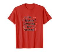 Im Silently Correcting Your Grammar T-Shirt, Men, Red, 3XL