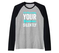 I'm Silently Correcting Your Grammar Writer Raglan Baseball Tee