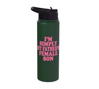 I'm Simply My Father's Female Son Stainless Steel Insulated Water Bottle
