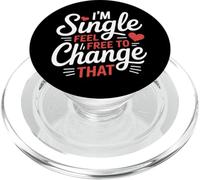 I'm Single Funny Dating PopSockets PopGrip for MagSafe