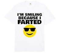 I'm Smiling Because I Farted Comfort Colors Adult Heavyweight T-Shirt