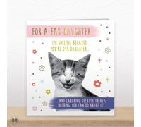 I'm Smiling Because You're Our Daughter... - Funny Cat Daughter Birthday Card