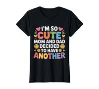 I'm So Cute Mom and Dad Decided to Have Another - Value Graphic T-Shirt, Women, Black, M