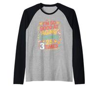 I'm So Good At Aging I Turned 25 3 Times Senior Age - Raglan Baseball Tee